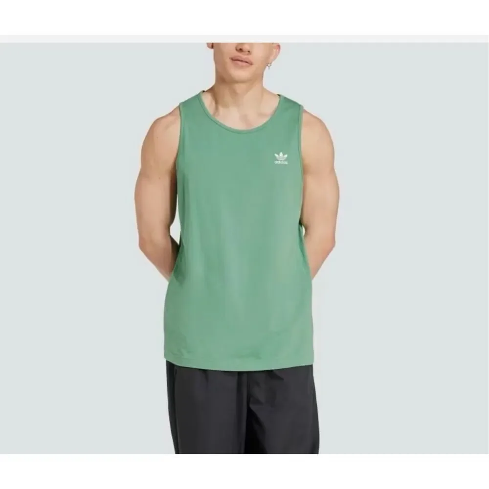 Adidas Men's Originals Essentials Logo Trefoil Tank Top 100% cotton size S NWT